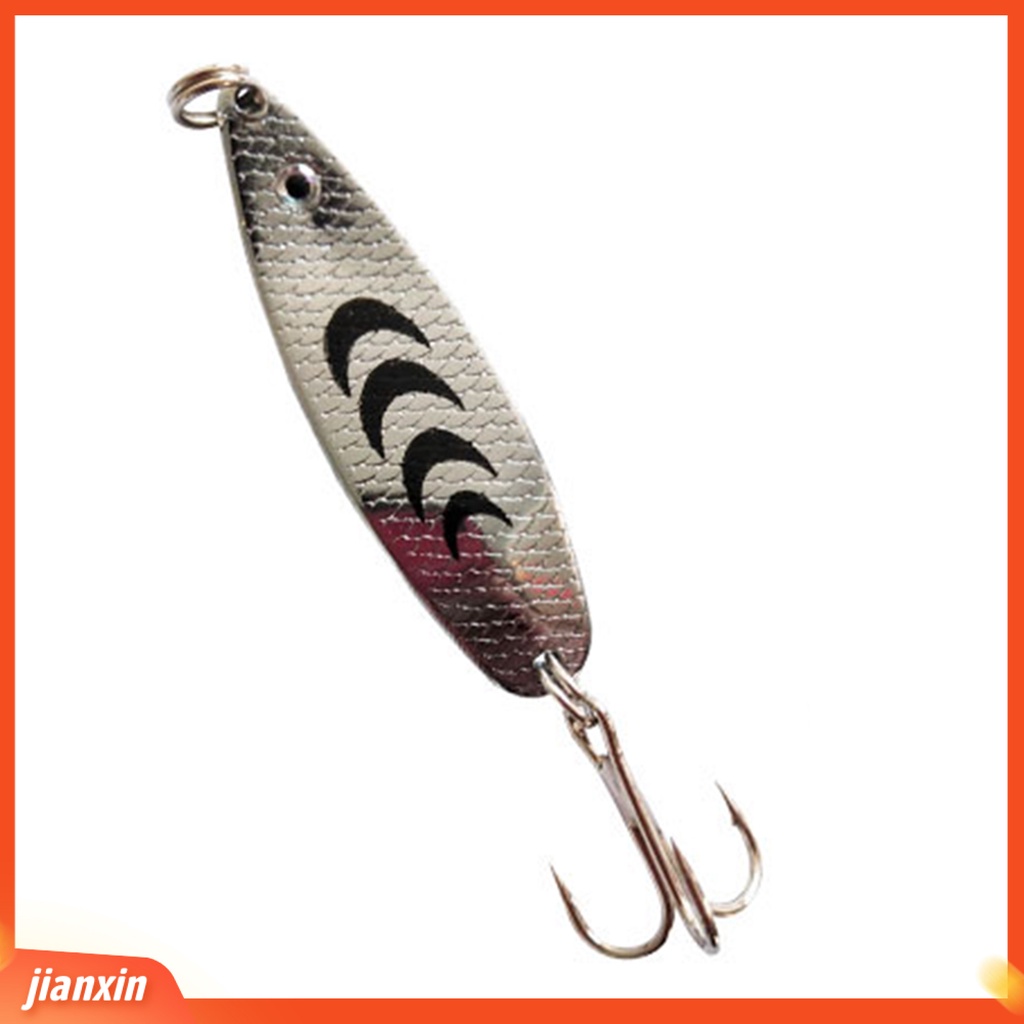 (In Stock) 6.5g /5cm Logam Umpan Pancing Bentuk S Bercahaya Treble Hook Payet Lure Angling Peralatan