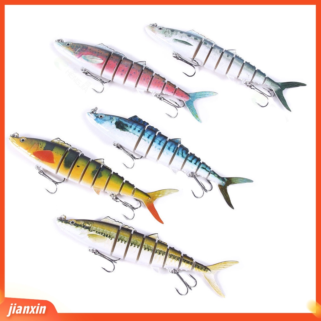 (In Stock) 17.8cm 38G Umpan Kuat Beban-Hasil Batas Umur Panjang ABS 8-segment Pemikat Pancing Untuk Air Tawar