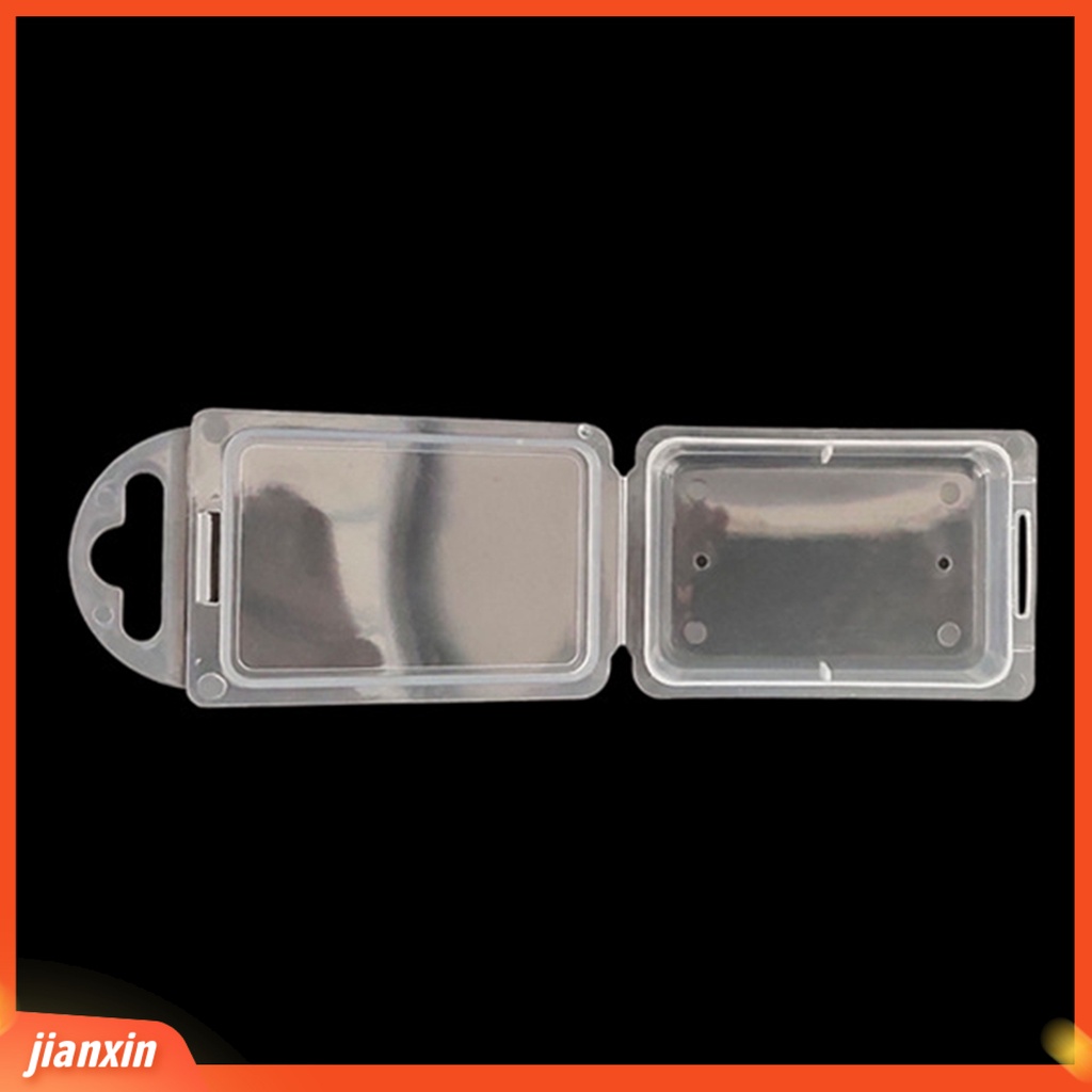 (In Stock) 10Pcs /Set Kotak Umpan Pancing Transparan Dengan Penutup Ringan Tahan Air Compact Square Fishing Storage Box Untuk Outdoor