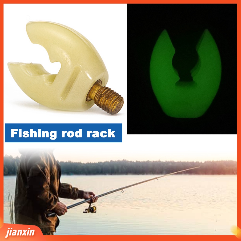 (In Stock) Istirahat Joran Neon Bentuk Tanduk Reusable Rest Butt Pole Stick Holder Penyangga Kasar Berdiri Untuk Outdoor