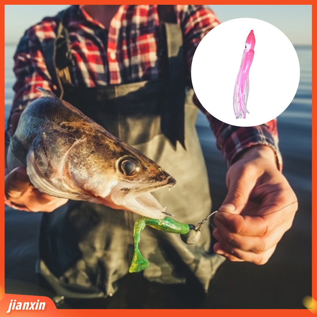 (In Stock) Umpan Pancing Eye-catching Ketangguhan Tinggi Rok Cumi Metal Alat Pemikat Air Asin Untuk Danau