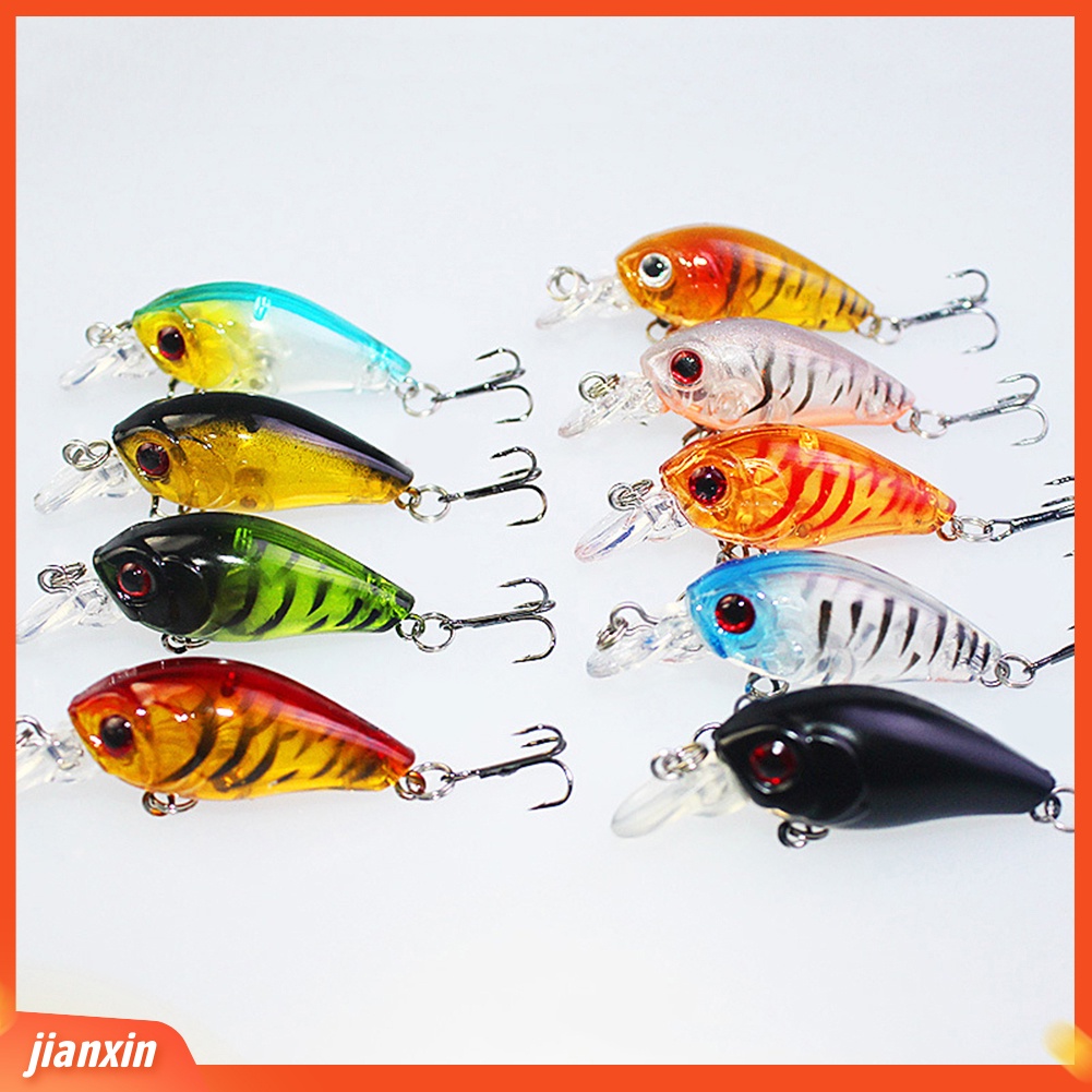 (In Stock) 1pc 4.5cm Engkol Manusia Hidup Plastik Keras 3D Mata Umpan Pancing Lure Tackle Hook