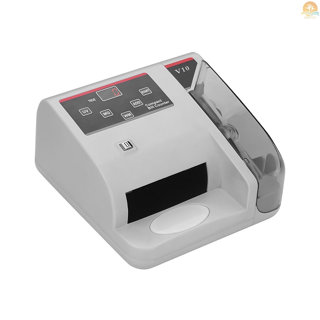 In Stock Portable Mini Money Counter Worldwide Currency Cash Kertas Bill Counting Machine Detector Dengan UV/MG/WM Deteksi Palsu 600tagih Per Menit Layar Display LED