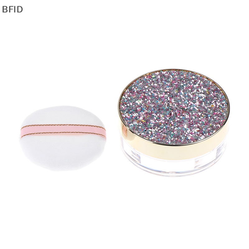 [BFID] 1pc Kotak Bedak Kosong Longgar Wadah Case Makeup Kosmetik Dengan Spons Bedak [ID]