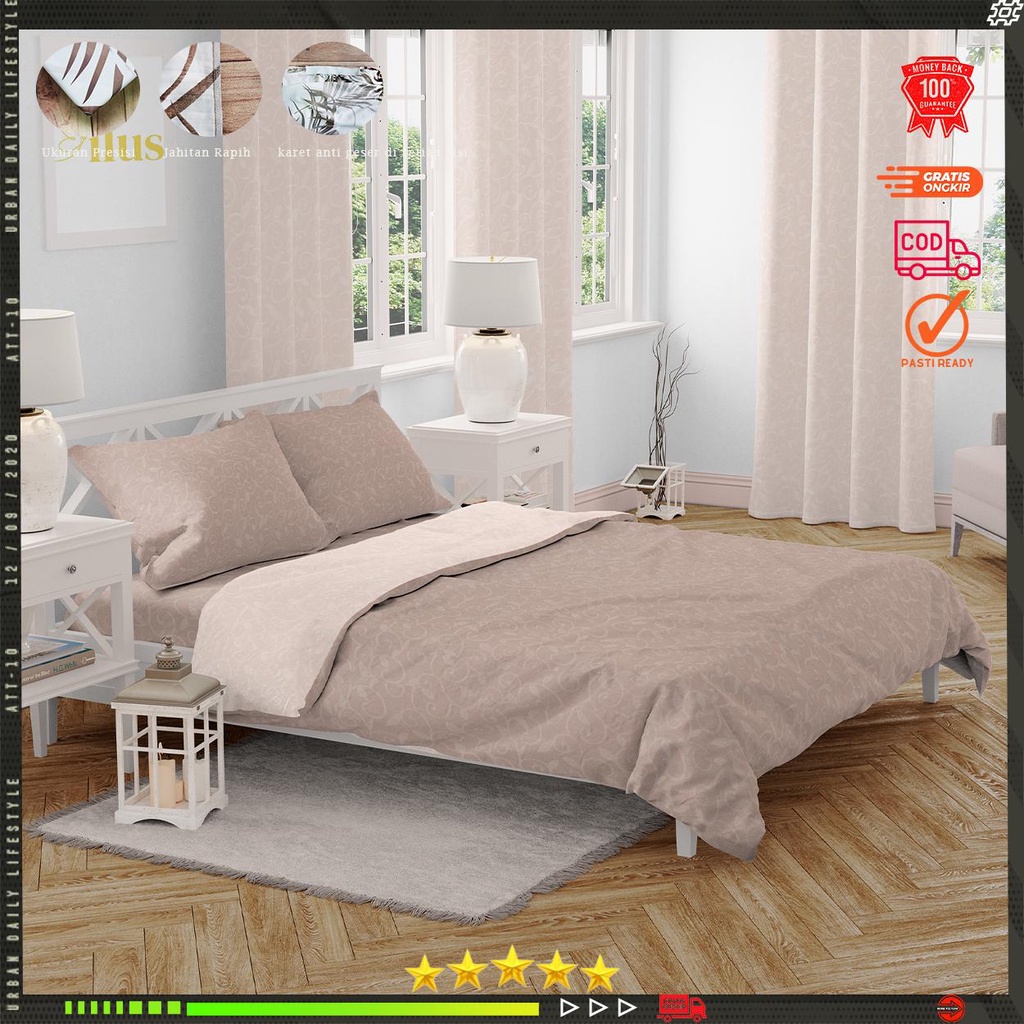 Sprei Set Motif Embos 90x200/100x200/120x200/160x200/180200/200x200 King Size