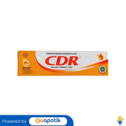 Cdr Rasa Jeruk Mandarin Tube 15 Tablet