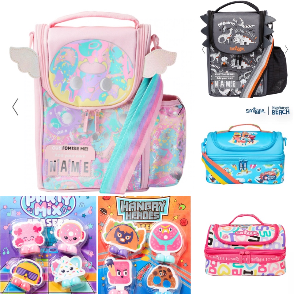 

imoet.boutique - Smiggle eraser pencil gift pack giggle lunchbox calculator