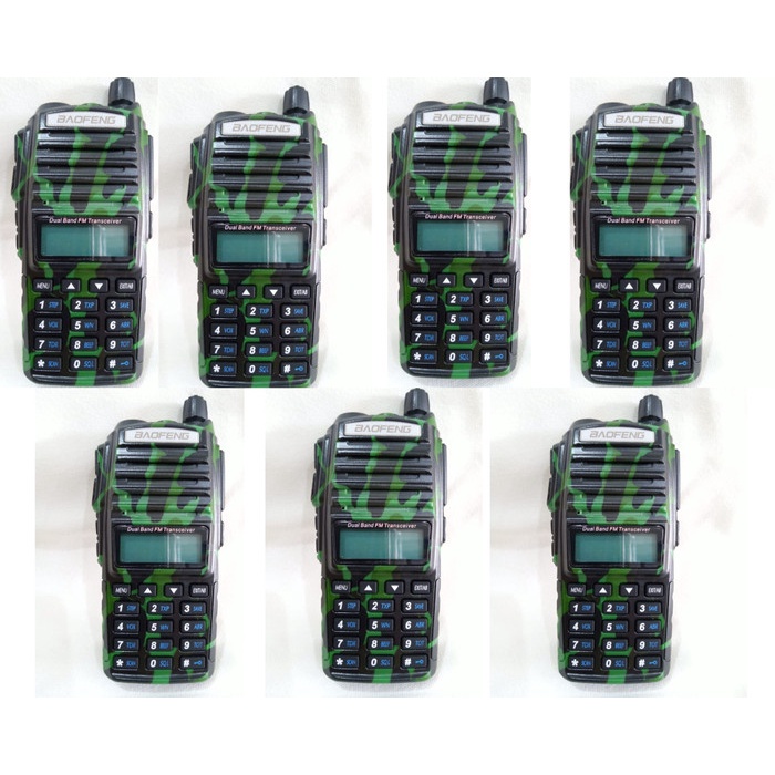 Walkie Talkie PAKET MURAH 7 UV82 UV-82 RADIO WALKIE TALKIE HT UV82 UV-82 ARMY UV82
