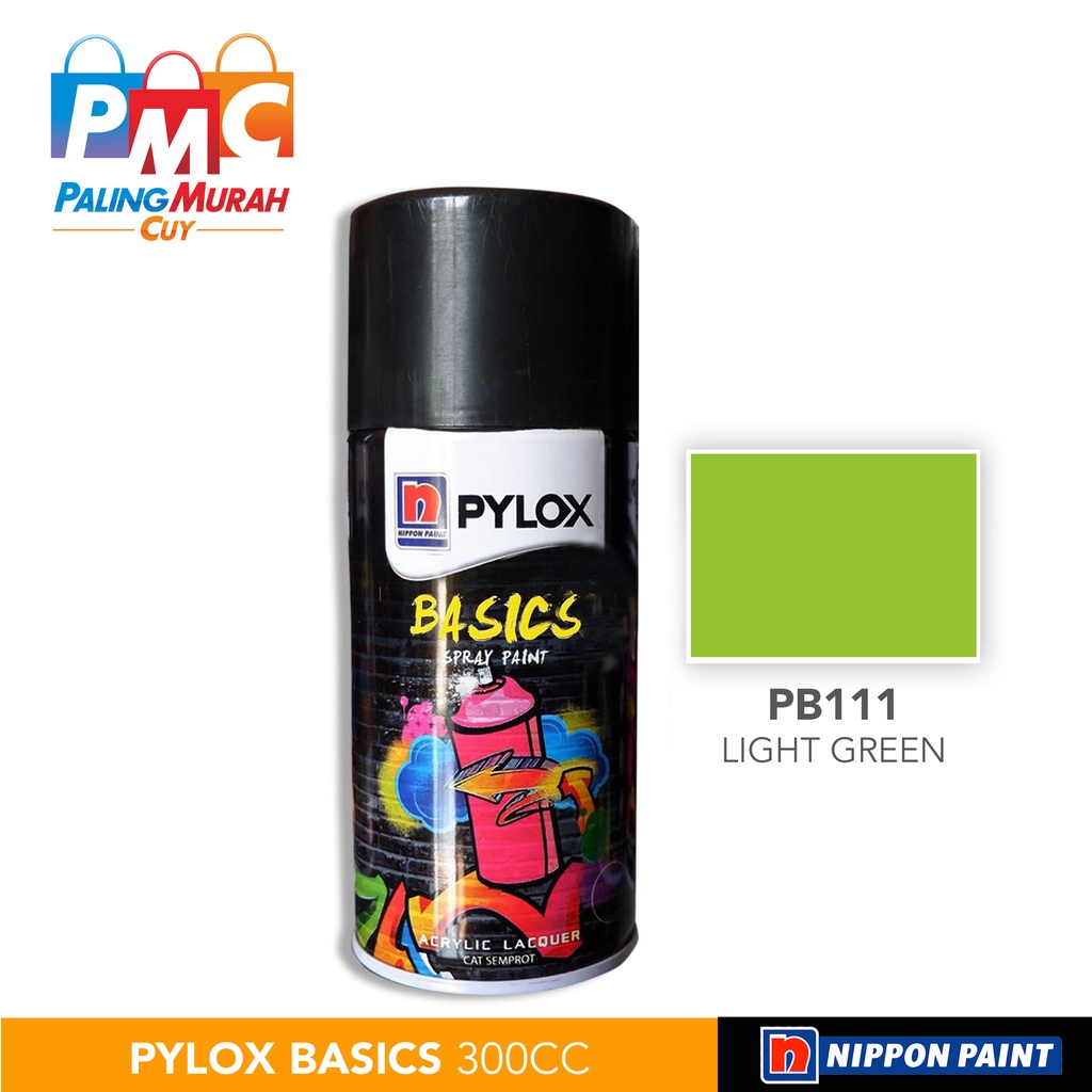 

Cat Semprot Nippon Paint PYLOX BASICS 300cc - PB111 Light Green