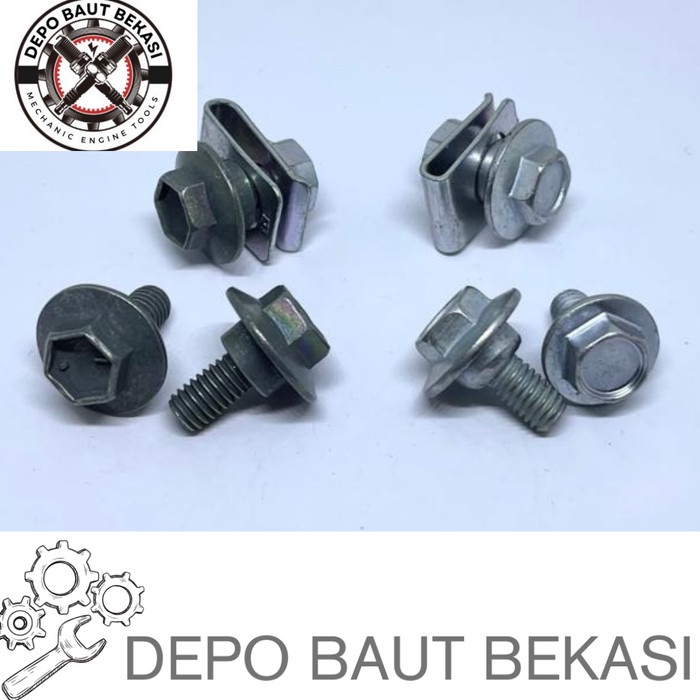 [PAKET 20 PCS] Klip Spakbor M6/ Klip Body M6