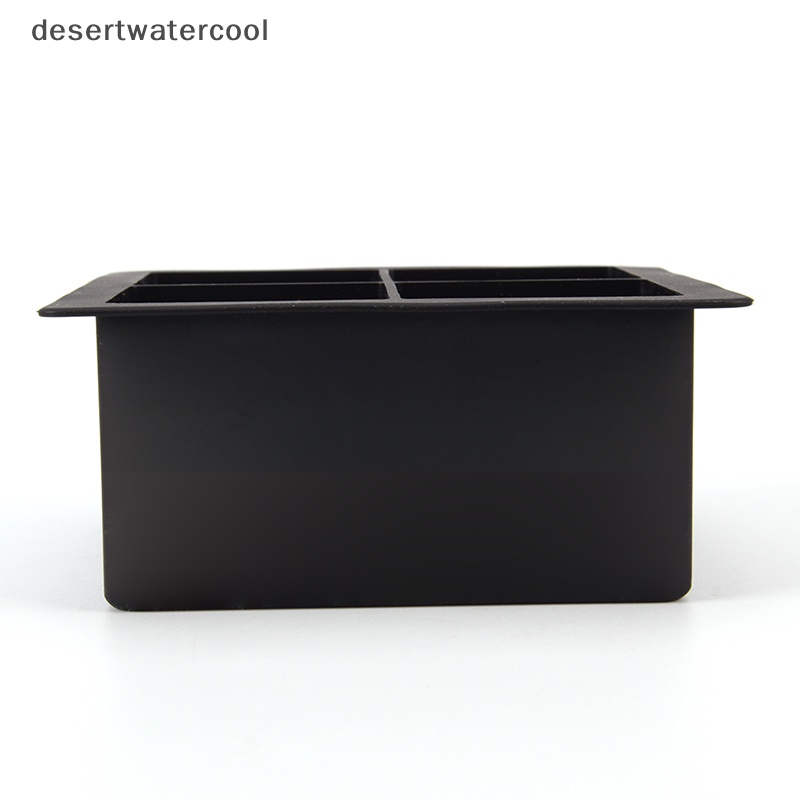 Deid Cetakan Es Batu Silikon Raksasa Persegi Jumbo King Size Besar Hitam Cetakan Tray Cetakan Besar Martijn