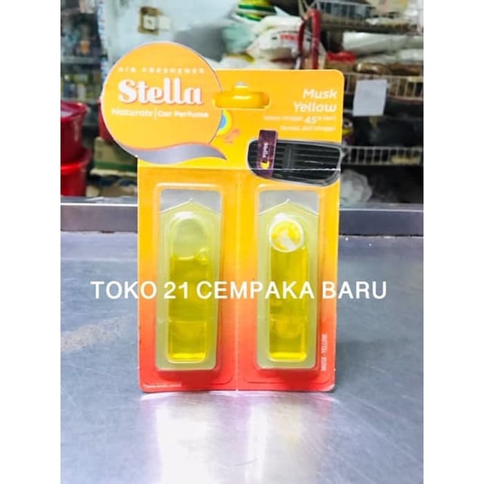 Stella Car Perfume Musk Yellow REFILL | Pengharum Stella Parfum Mobil