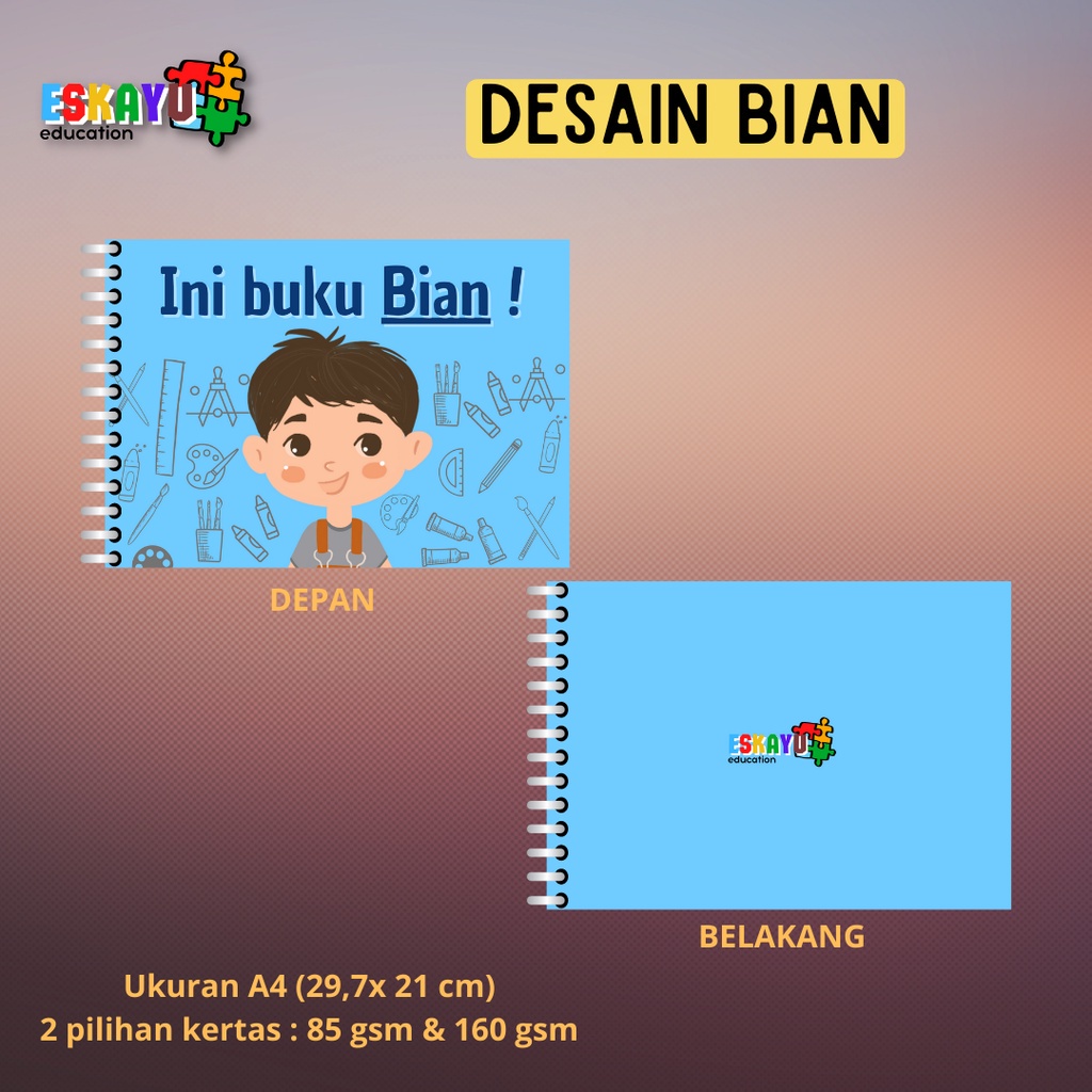 

BUKU GAMBAR COVER CUSTOM A4 / buku gambar anak / buku gambar hadiah souvenir / buku balita anak 3 3