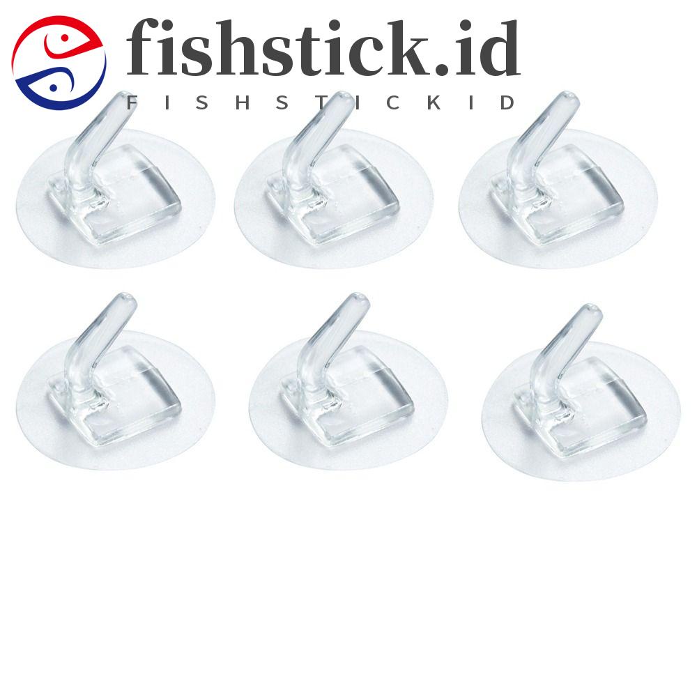 Fishstick Pengait Pintu 5Pcs Plastik Non Marking Self-Adhesive Seamless Strong Storage Hook