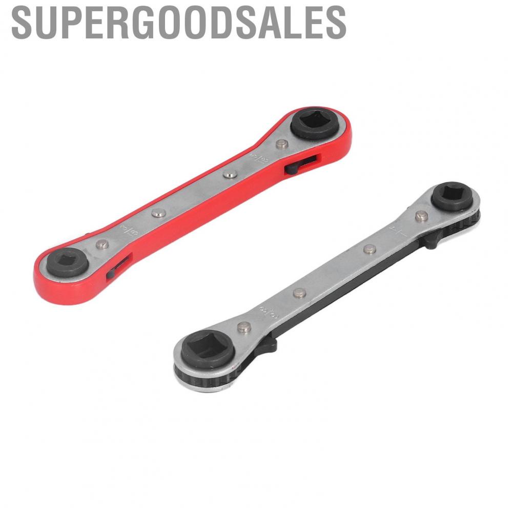 Supergoodsales 2Pcs Ratchet Wrench Double Ended High Carbon Steel Tool Kit For