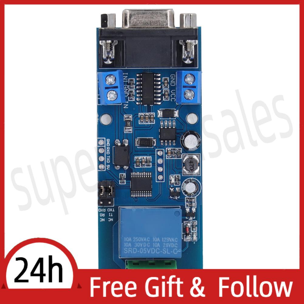 Supergoodsales 1 Channel Relay Module DC724V Board With RS232 TTL UART