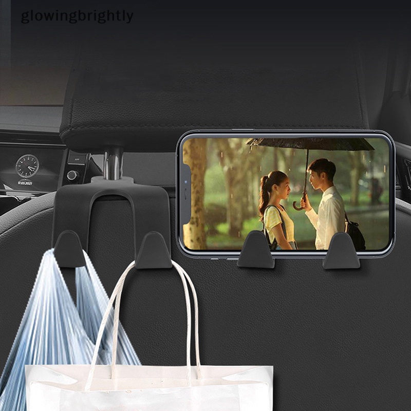 [glowingbrightly] Universal Car Seat Back Hook Multifungsi Auto Car Seat Headrest Gantungan Hook Phone Holder Organizer Mobil Untuk Tas Dompet TFX