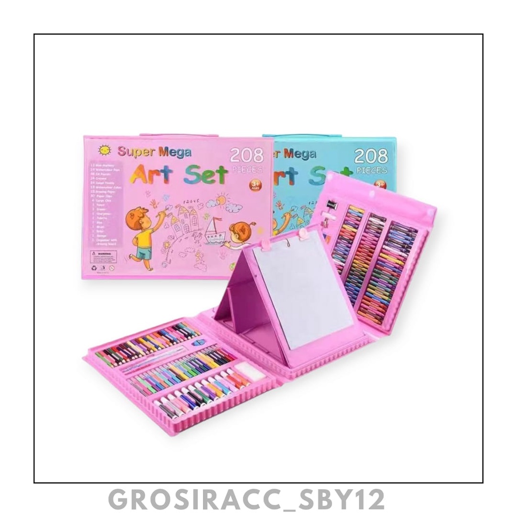 

(GAS) Pensil Warna Crayon Set 208 Pcs Crayon Mewarnai 208 Warna Pensil Krayon Alat Menggambar atau Mewarnai