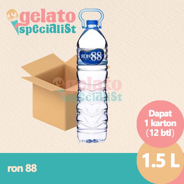 

RON88 Air Mineral Botol 1500ml 1 dus isi 12pcs