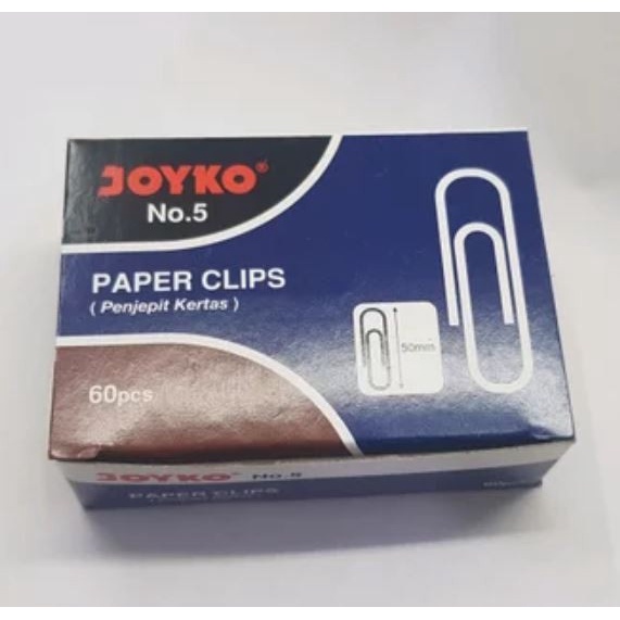 

10pcs Paper Clip No 5 Joyko / Triagonal Clip Kertas