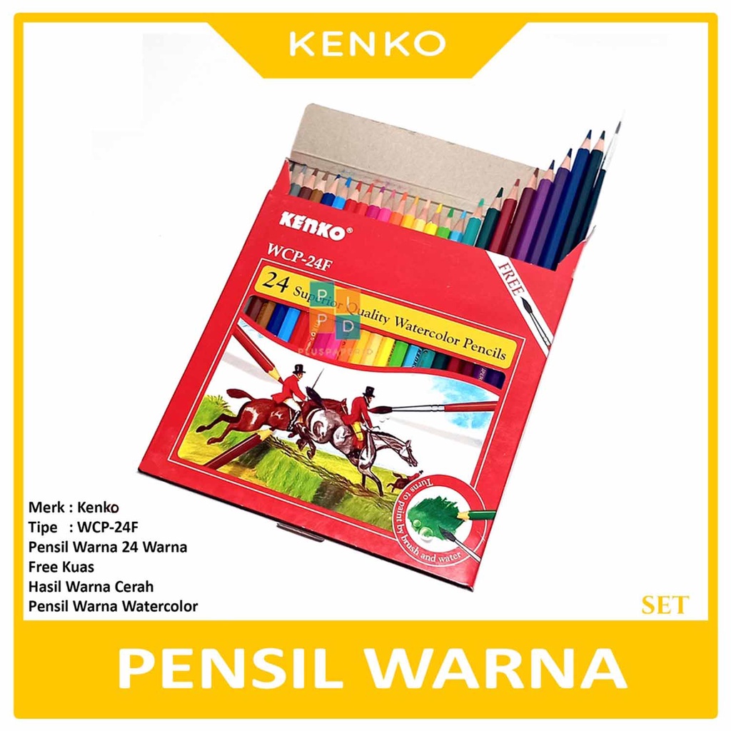 

KENKO - Pensil Warna WCP-24F Pencil Watercolor - Set