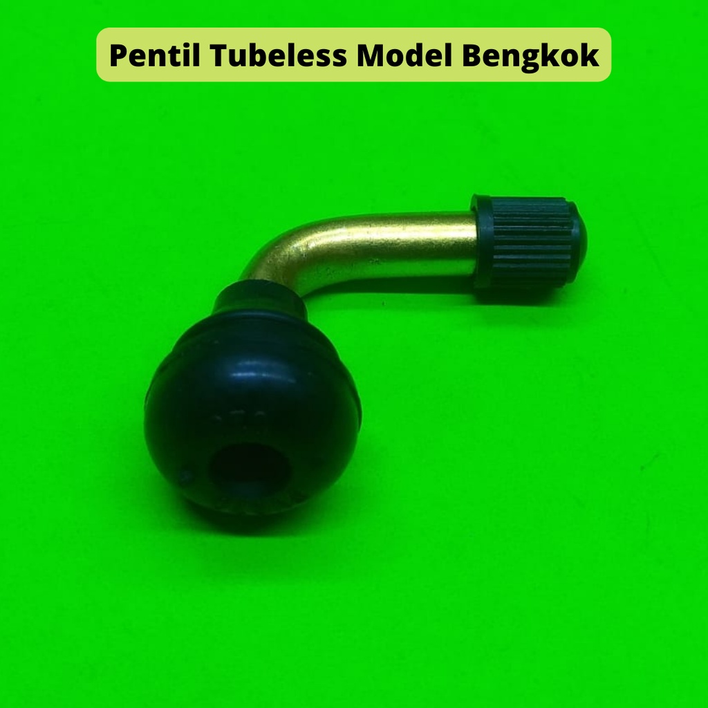 Pentil Tubeless Bengkok Ban Velg Kuningan Ban Tubeles Motor / Mobil