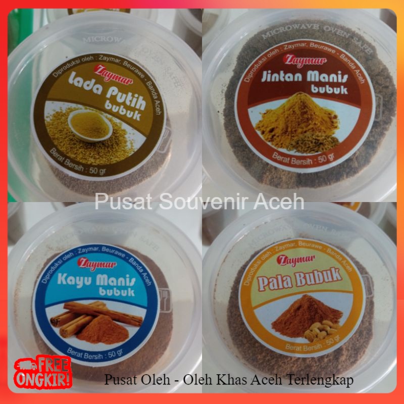 

ZAYMAR Bumbu Dapur | Bubuk Pala, Kayu Manis, Jintan Manis, Jintan Ikan, Lada Hitam Premium 25 g