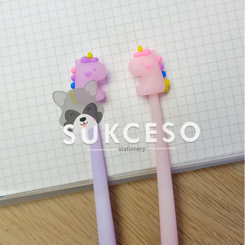 

Gel Pen Unicorn 0.5mm Tinta Hitam / Pulpen Goyang Karakter Lucu