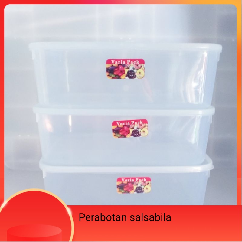 Bok toples kotak wadah plastik segi penyimpanan makanan serbaguna varia pack 3500