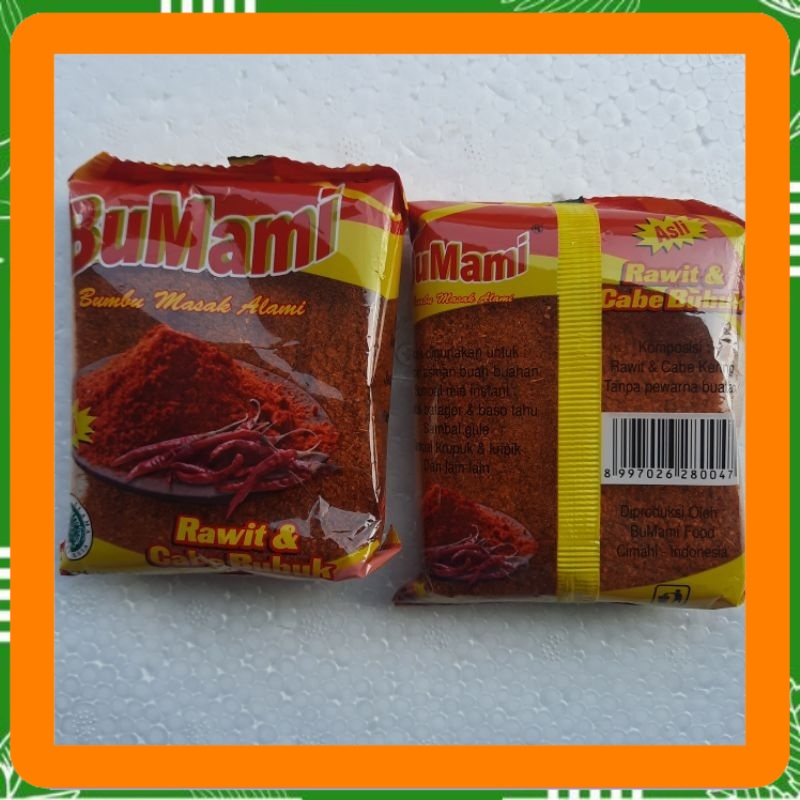 

Bumami rawit & cabe bubuk 40 gram bumbu masak alamin0 Best Seller