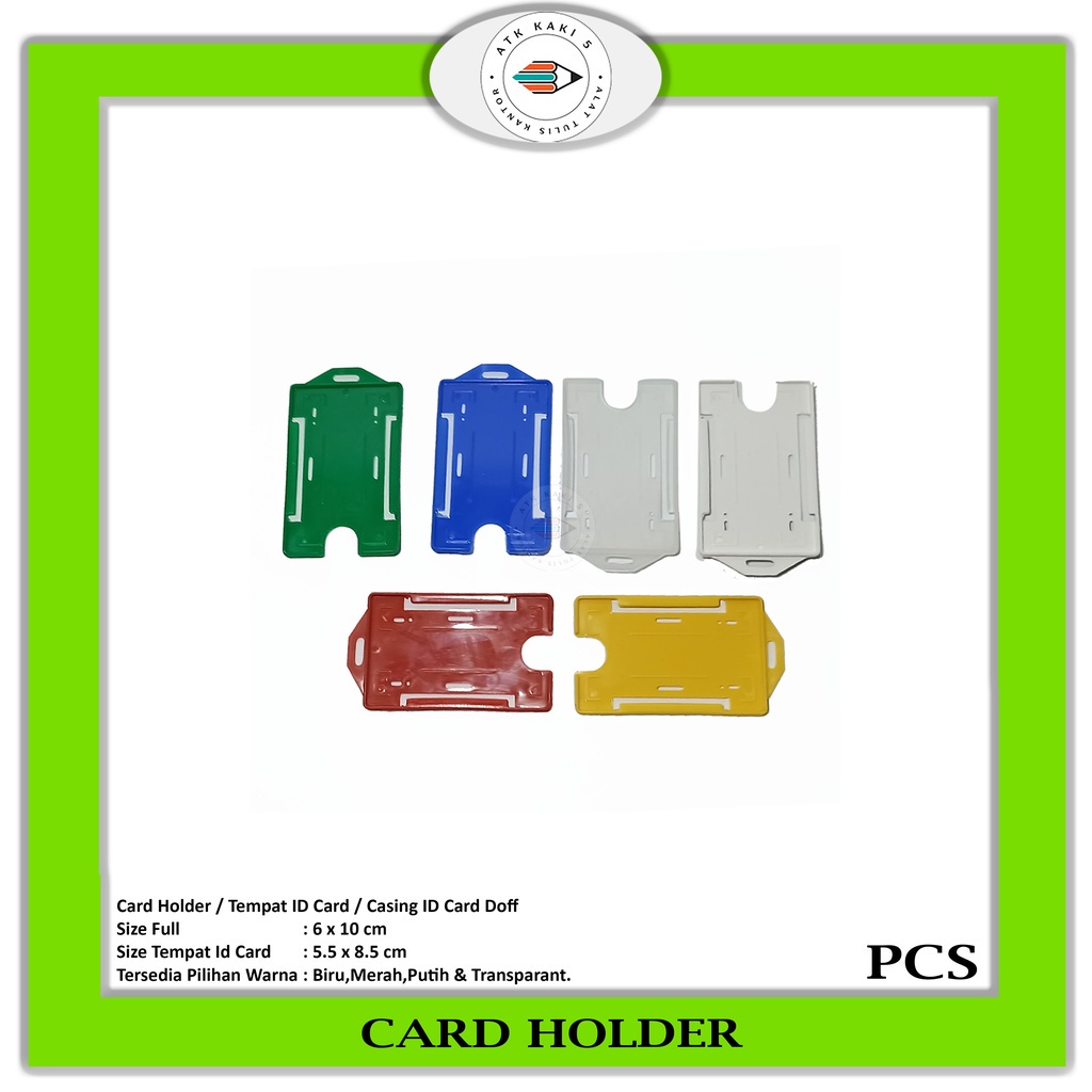 

Card Holder / Tempat Kartu Berwarna - Pcs