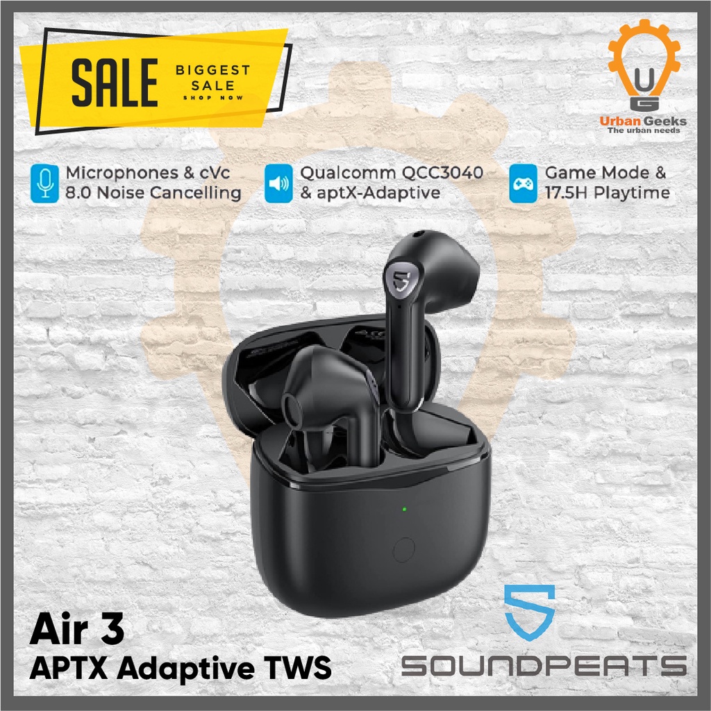 SoundPEATS Air 3 TWS APTX Adaptive True Wireless Earbuds Air 3 Deluxe