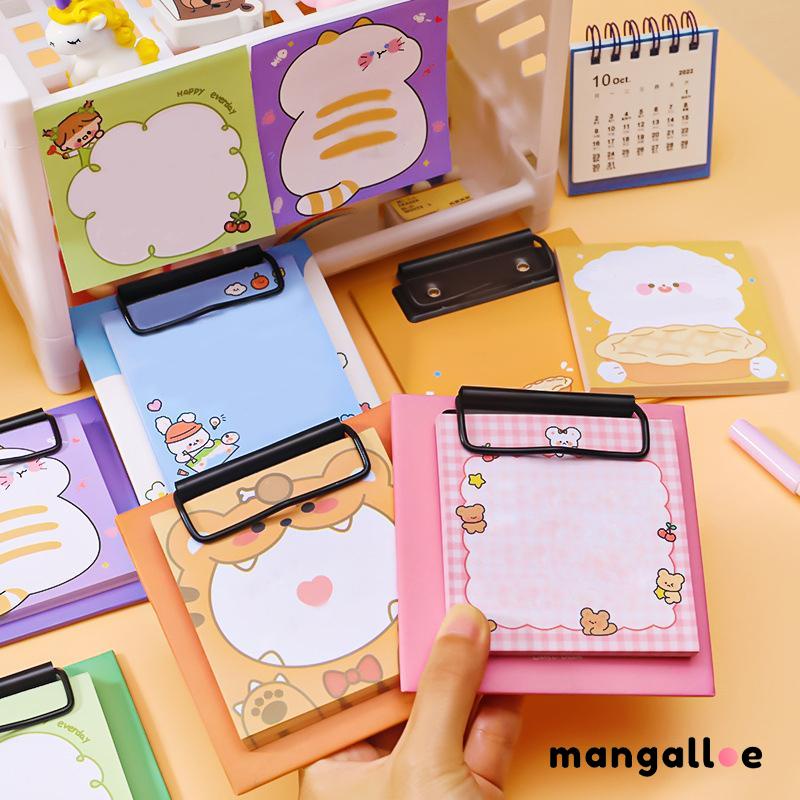 

Papan Kreatif Klip Memo Pad Lucu Kartun Kertas Catatan Girlish Heart Stationery -MG