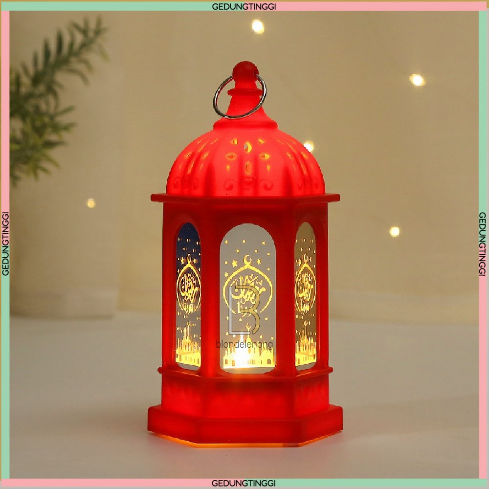 Lampu Lentera Lantern Led Hias Dekorasi Ornamen Ornament Dekor Hiasan Lebaran Idul Fitri Ramadhan Ramadan Karem Gantung Ketupat Bulan Sabit Bintang Dinding Ruangan Ruang Kamar Tidur Tamu Cafe Kafe Minimalis Aesthetic Batu Baterai Portable Portabel Terbaru