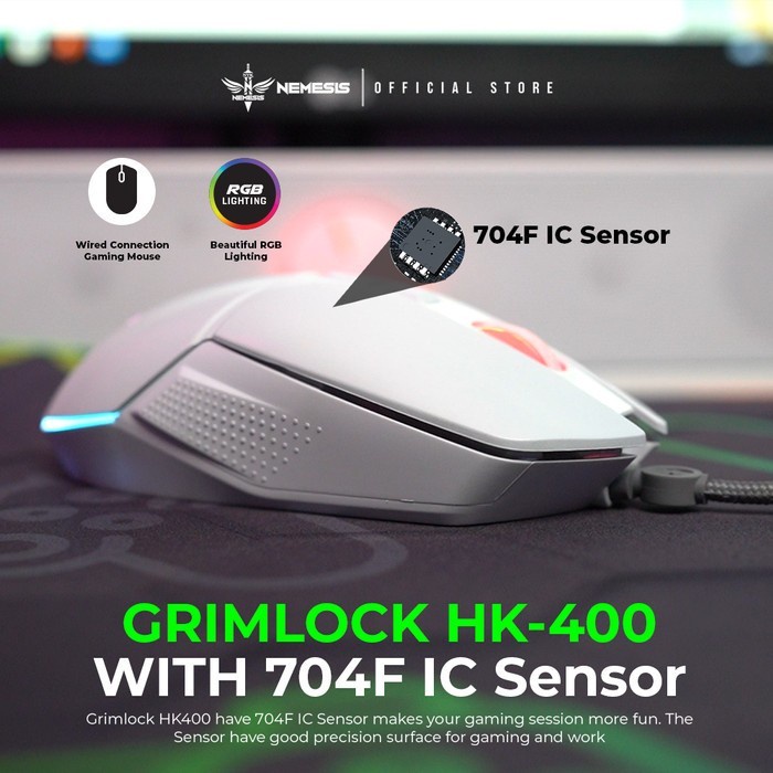 NYK HK-400 GRIMLOCK - HK400/HK 400 Gaming Mouse