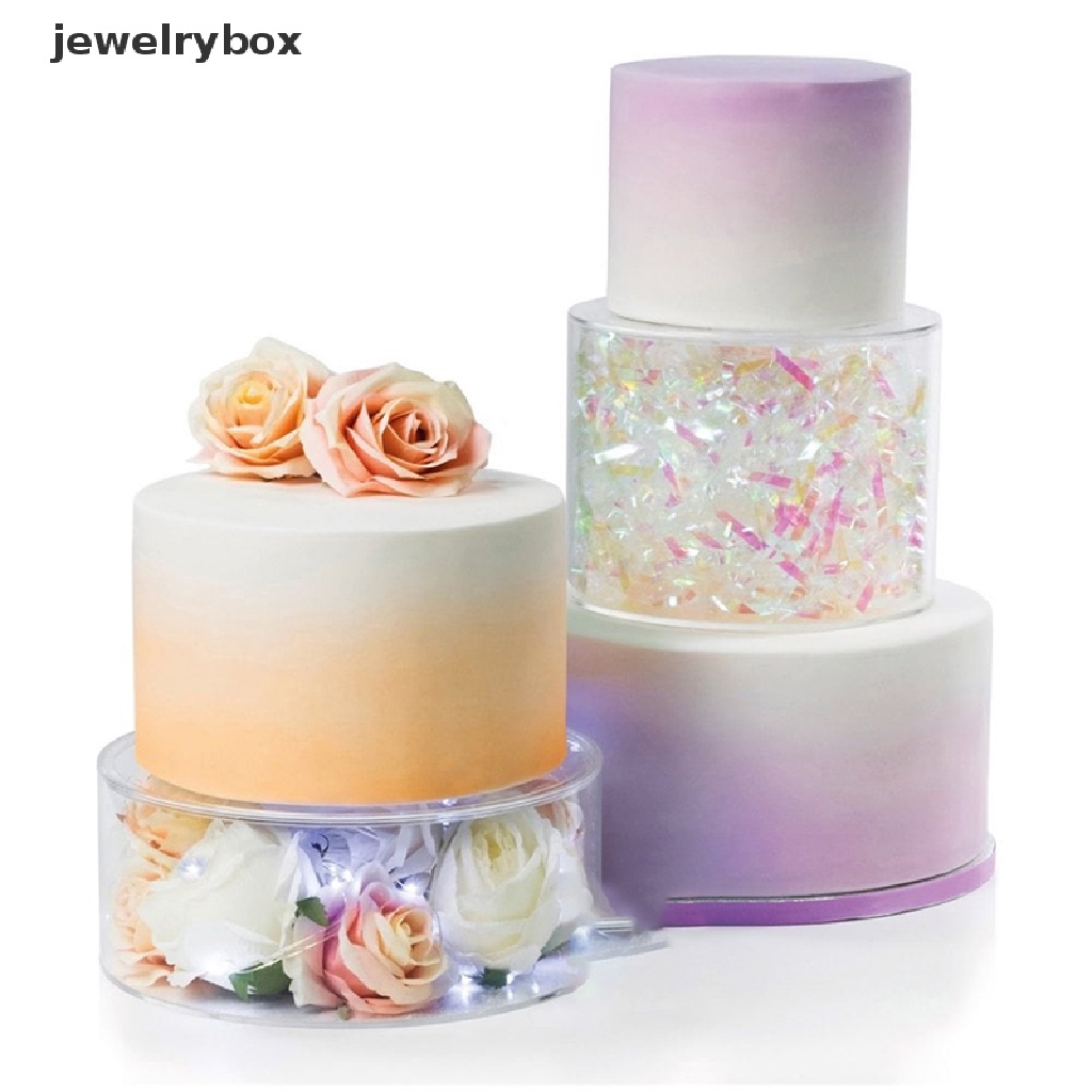 [jewelrybox] Cake Stand Cake Tillers Akrilik Bening Dapat Diisi Dekorasi Untuk Baking Tools Boutique