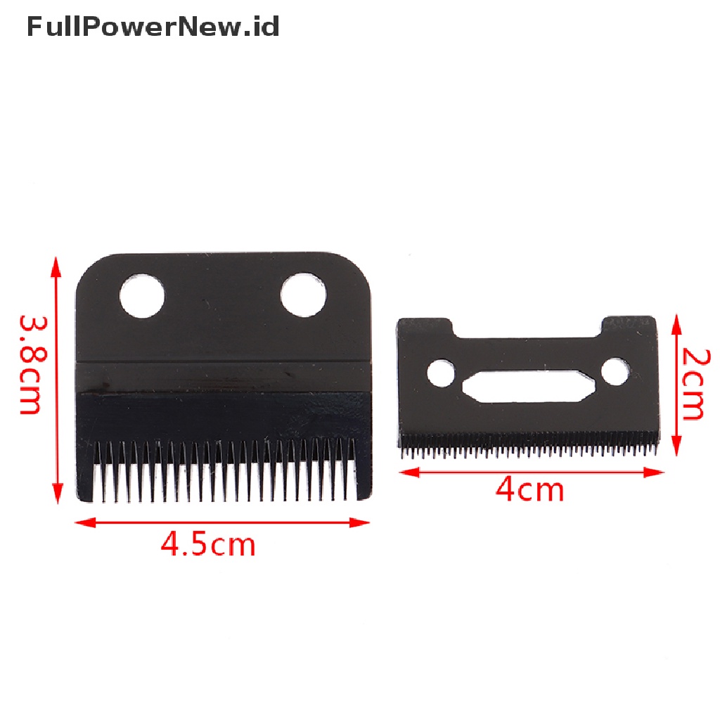 Power W-2B Pisau Clipper 2lubang Hitam Sekrup Pengganti Stagger-teeth Movable Blade ID