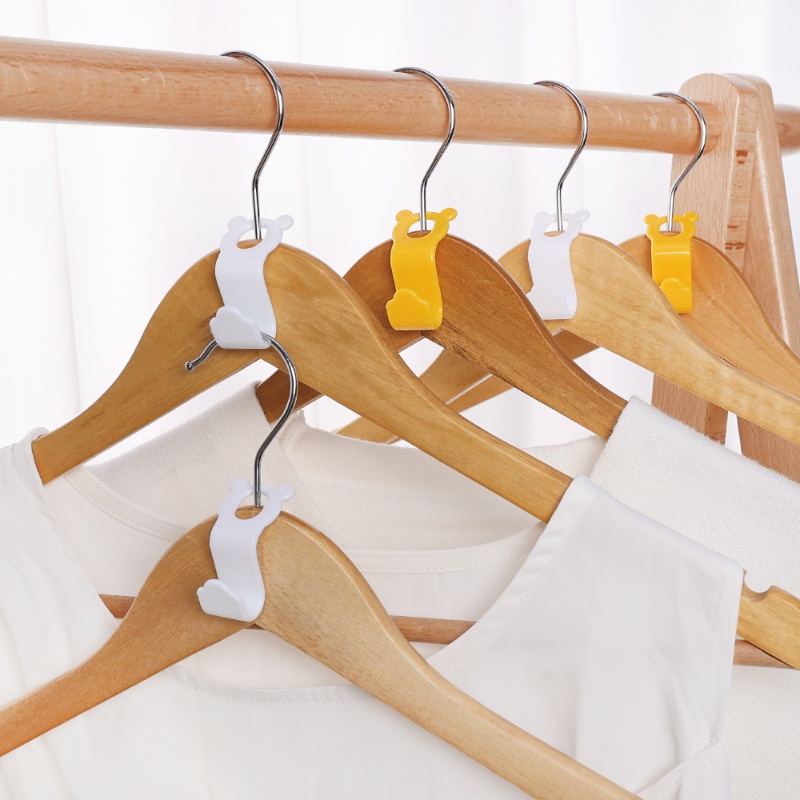 Gantungan Penyimpanan Baju Multifungsi Kreatif Untuk Lemari Pakaian/Tahan Lama Hemat Tempat Kait Sambung Alat Organizer