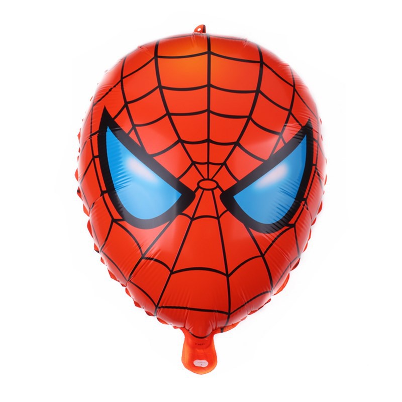 Balon Foil Kepala Captain America, Spiderman, Hulk, Iron Man Size 45 cm