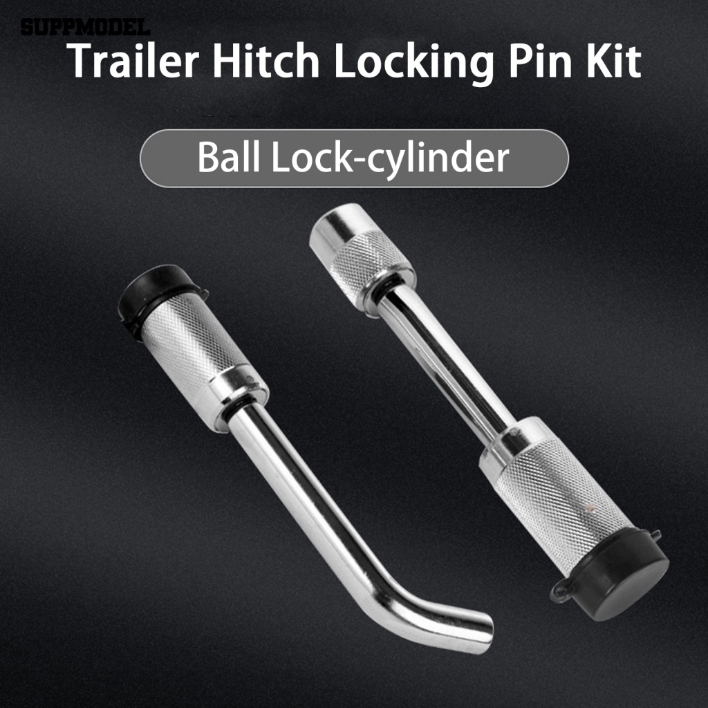 Suppmodel 1set Mute Desain Hitch Receiver Pin Lock Perlengkapan Otomatis Hitch Receiver Trailer Lock Tahan Aus