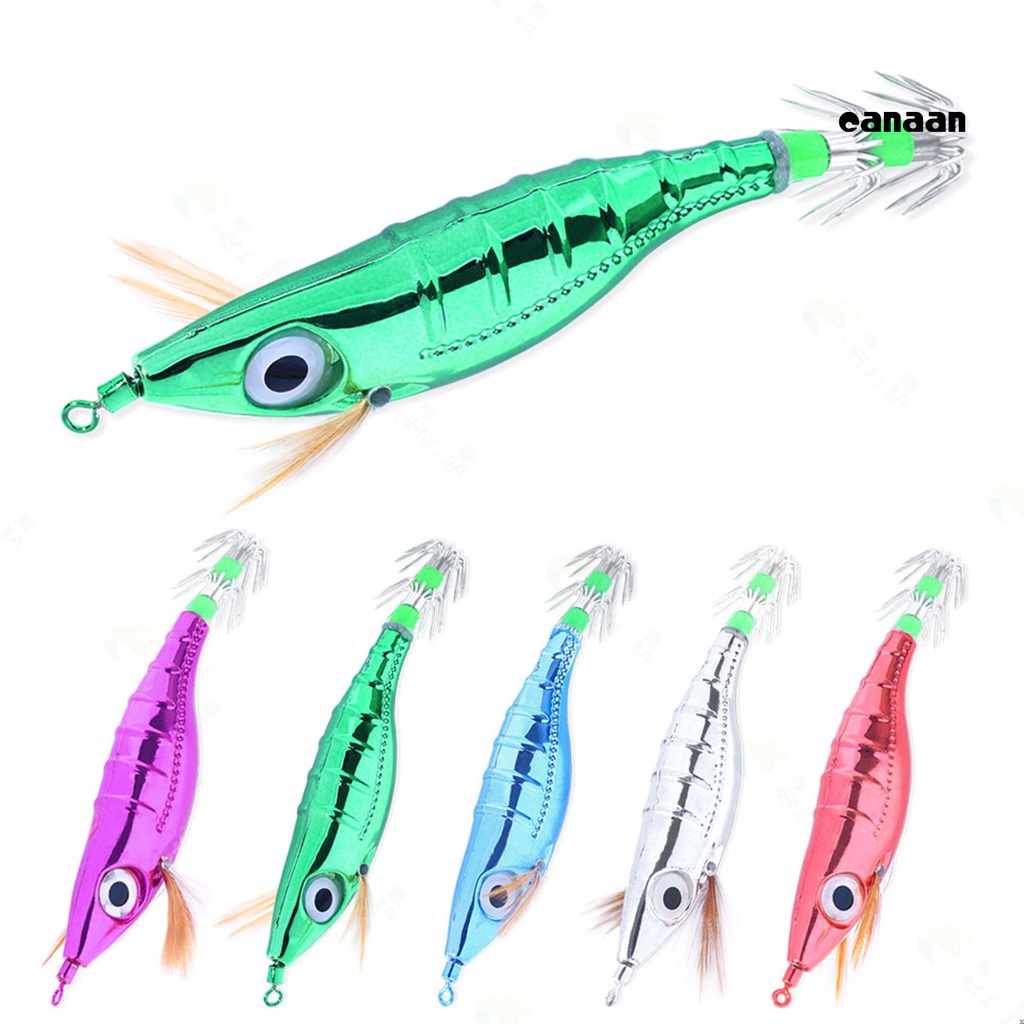 Cnn-10cm Umpan Udang 3D Simulasi Fisheye Simulasi Electroplated Sharp Hook Angling Glow-in-the-dark Gurita Umpan Memancing Luar Ruangan