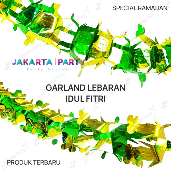 Hiasan Gantung Lebaran Garland 3D / Hiasan Idul Fitri Murah #2