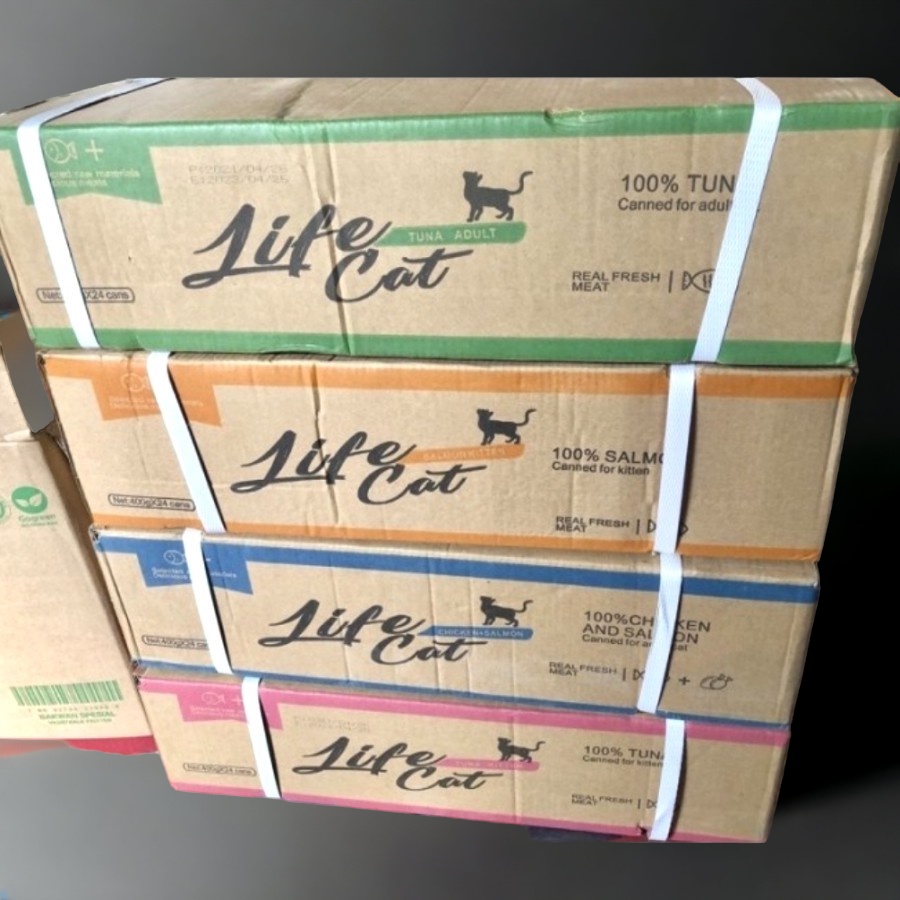 Makanan basah LIFE CAT KALENG 1 DUS KARTON Isi 24 PCS wet food