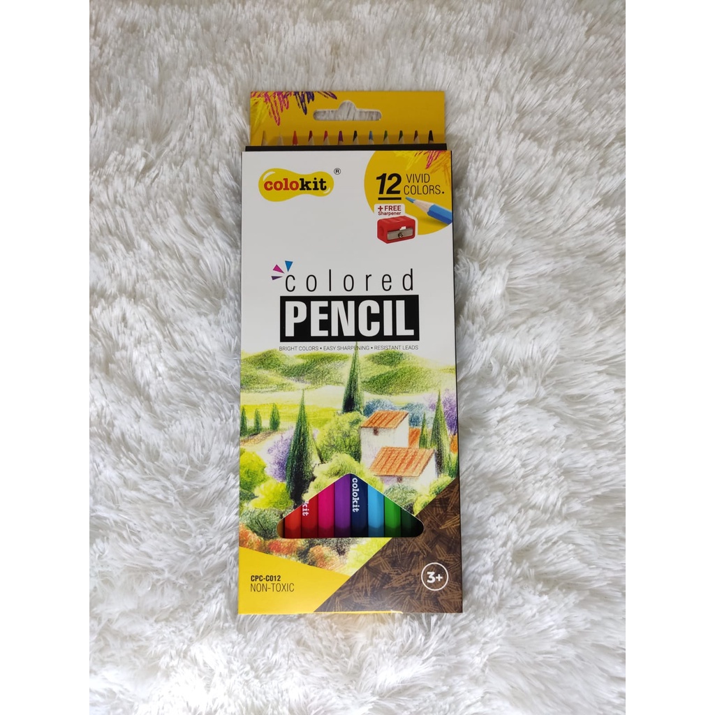 

Pensil Warna Colokit 12 Warna Panjang Flexoffice CPC-C012