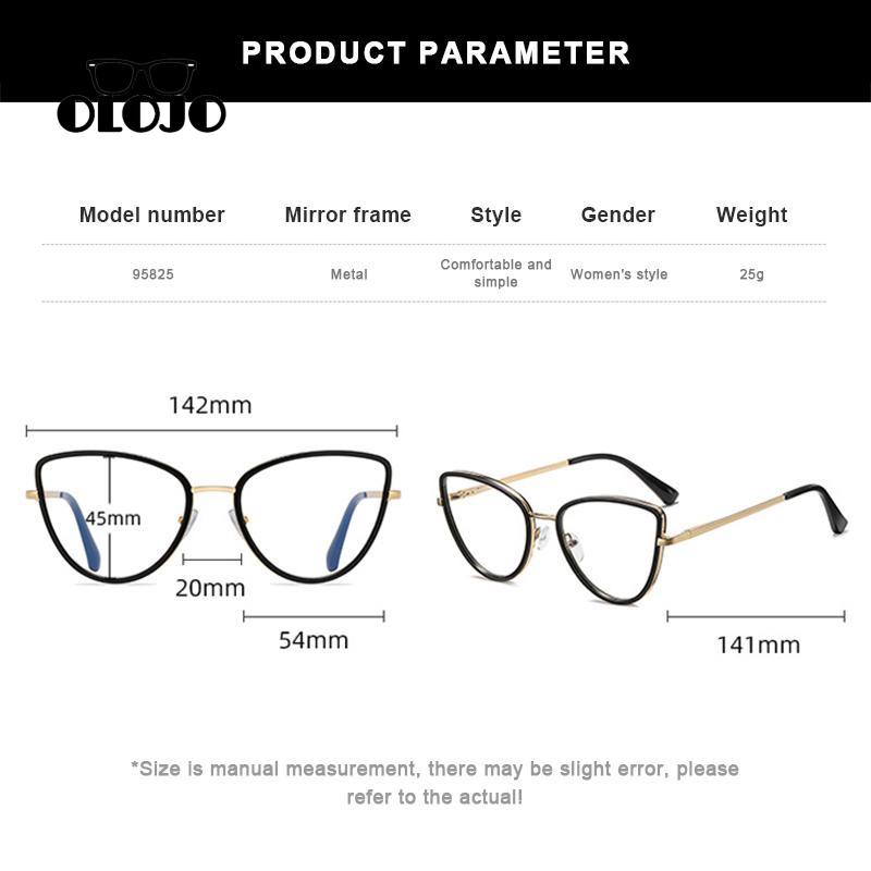 【NEW】Populer Kacamata Optik Wanita Modis Retro Blue Light Blocking Glasses