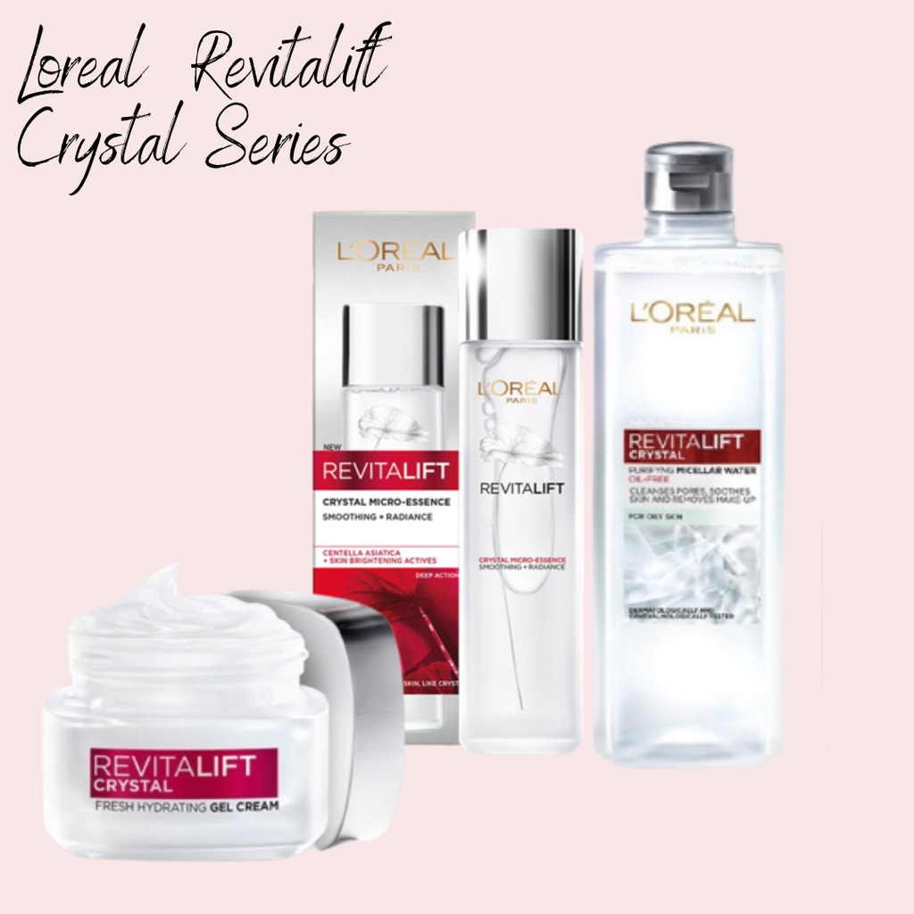 LOREAL Revitalift Crystal Micro Essence | Gel Cream | Micellar Water