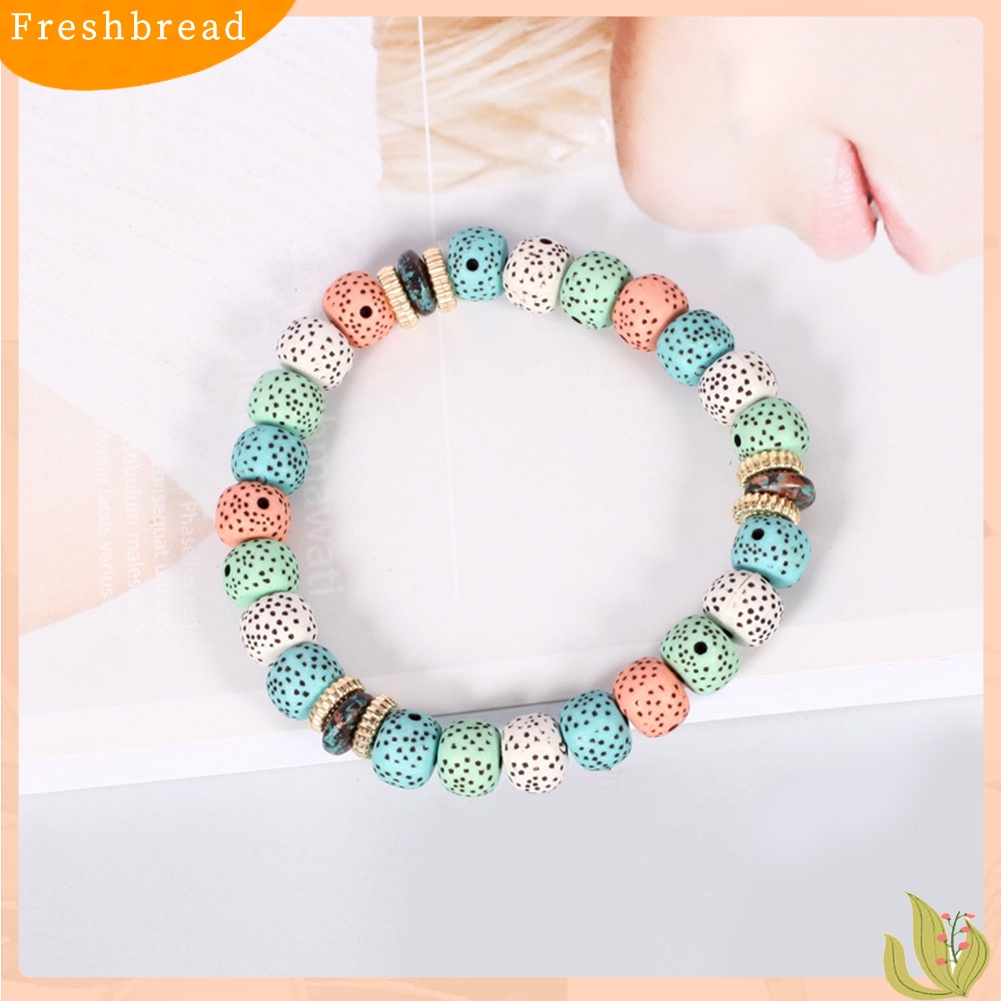 &lt; Freshbread &gt; 4Pcs Vintage Wanita Mutiara Imitasi Bodhi Beads Rumbai Gelang Set Pernyataan Perhiasan