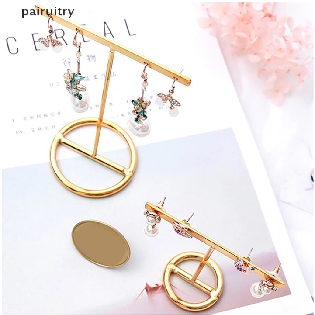 Prt Earrings Display Stand Rak Display Anting Emas Bentuk T Anting Showcase PRT