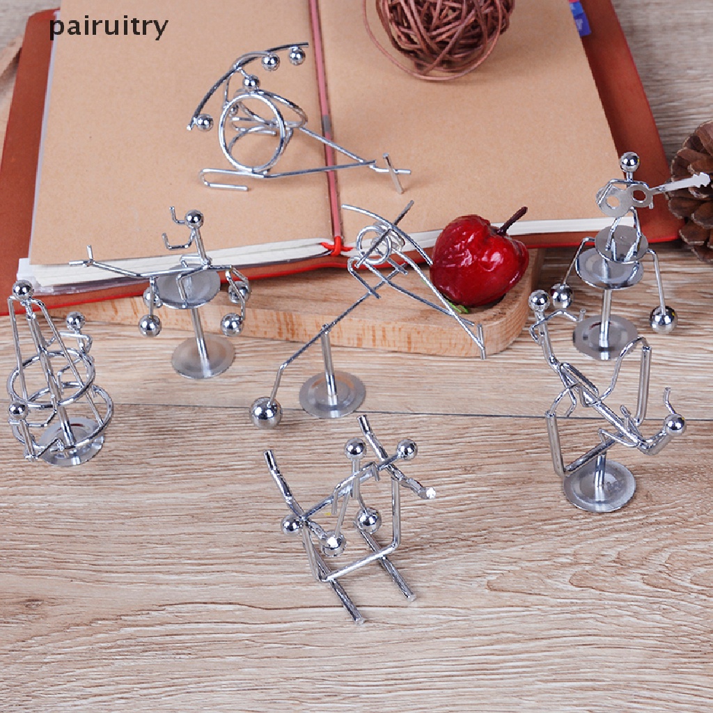 Prt Mini Newton cradle balance balls Fisika Klasik Sains fun desk Mainan Kantor PRT