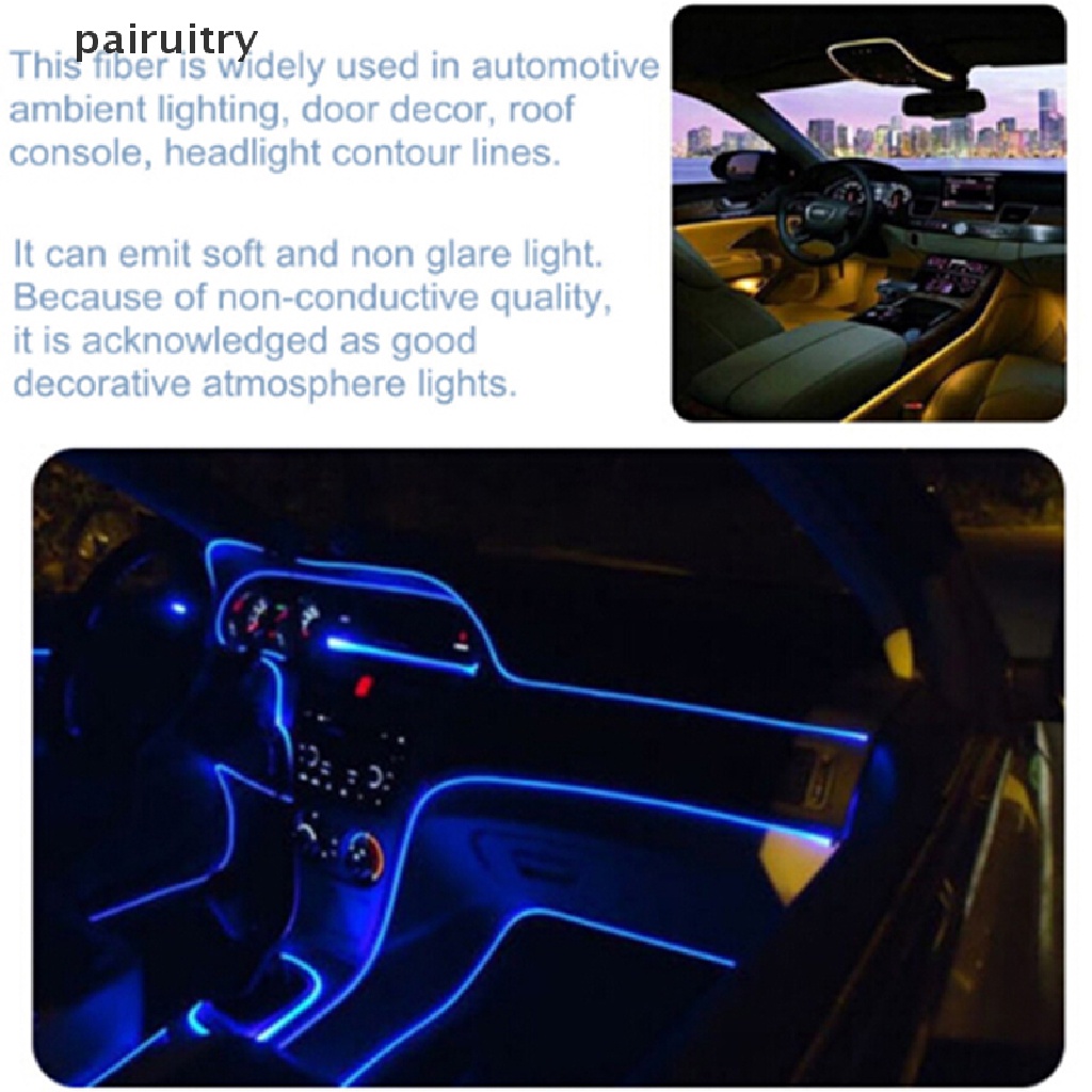 Prt 1.5-5mm Side Glow Fiber Optik Light Mobil Indoor Kabel Malam Dekorasi Pesta PRT